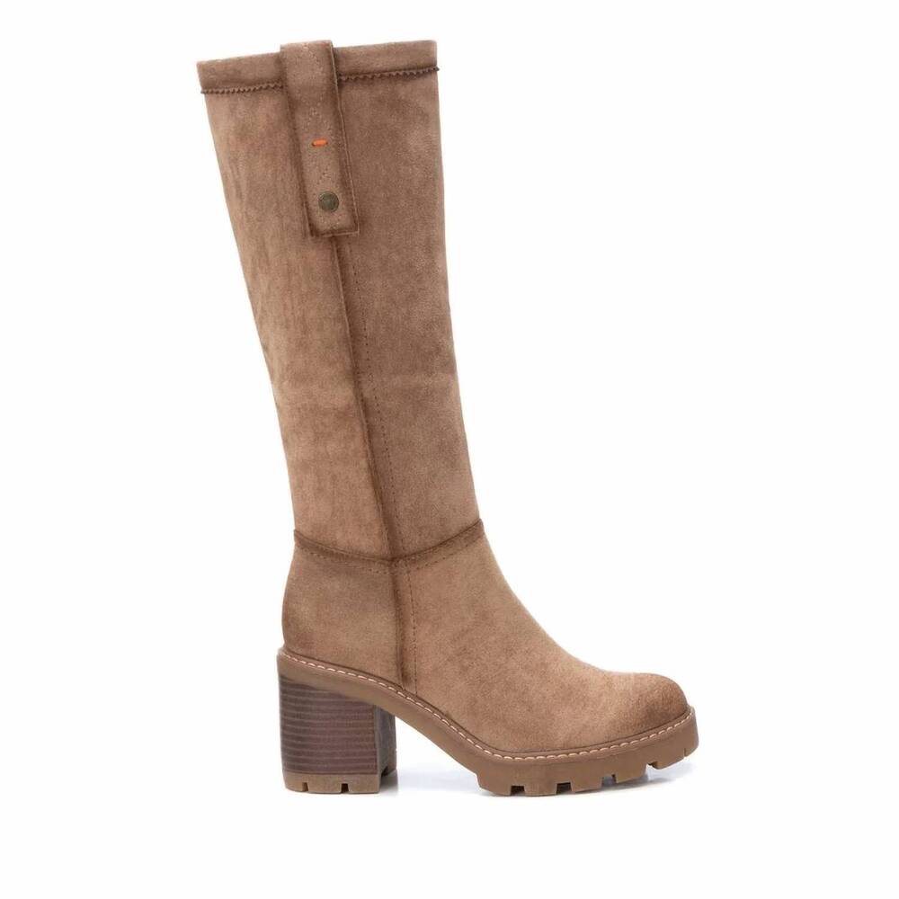 NEW REFRESH women's casual suede boots in light brown